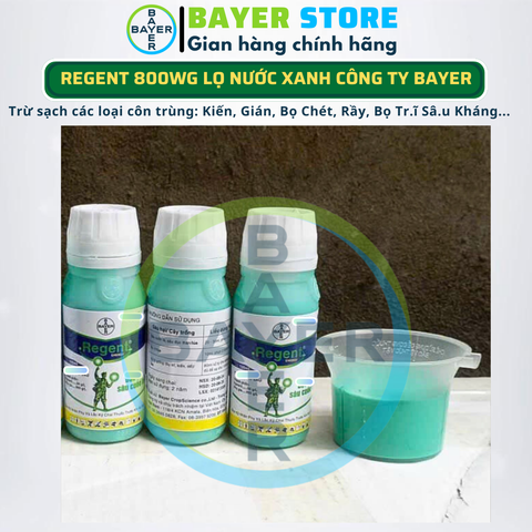 [SỈ COMBO 5 CHAI] REGENT 800WG Bayer DẠNG NƯỚC XANH - Chế phẩm diệt côn trùng đa năng d.iệt sạch Kiến, Gián, Bọ Chét, Mạc Gà, Rầy, Rệp, Bọ Tr.ĩ, Sâ.u Kh.áng