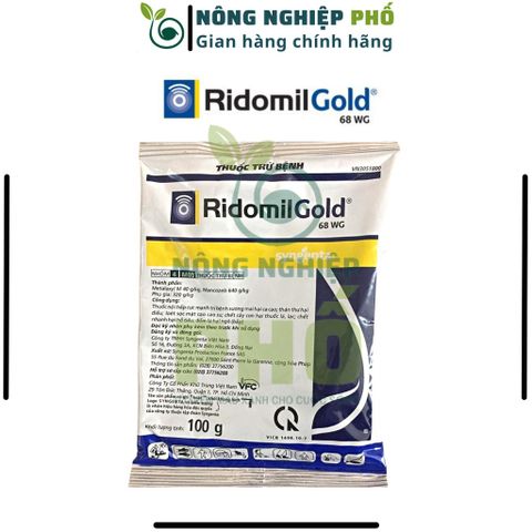 Thuốc Trừ Nấm Bệnh Thối Rễ Thán Thư Chết Nhanh Đốm Lá Cây Trồng, Hoa, Cây Kiểng Multiagro Ridomil Gold 68WP (Gói 100g)Th