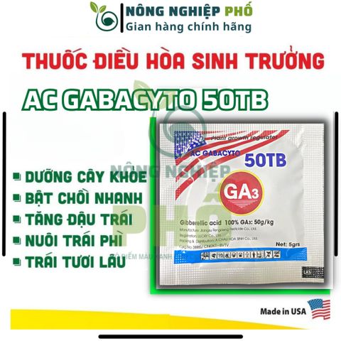 Phân bón lá dạng viên sủi GA3 Multiagro của Mỹ giúp thúc đẩy ra đọt, bông lớn, trái to-Viên sủi ga3 điều hòa sinh trưởng