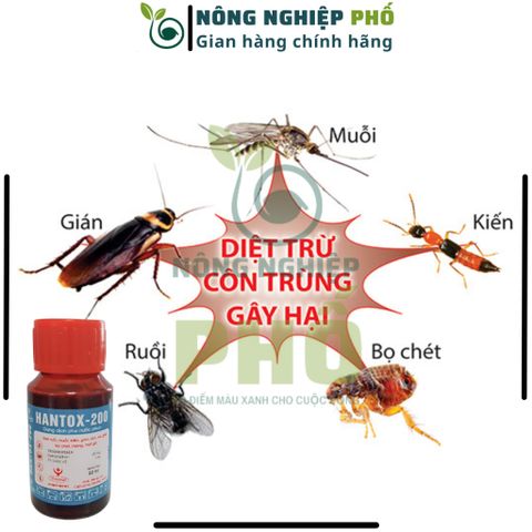 Chế Phẩm Diệt Muỗi, Ruồi, Ve Rận, Mạt Gà Chó, Mèo Hantox 200 Multiagro -  Thuốc Xịt Muỗi, Ruồi Trong Nhà, Chuồng Trại