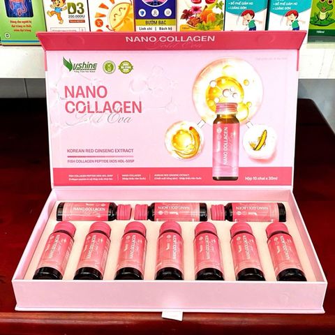 Nano Collagen VShine bổ sung collagen hỗ trợ căng bóng,Cấp ẩm cho da (10lọ)