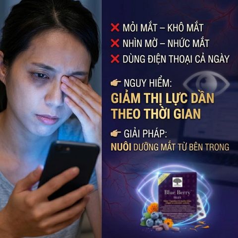 New Nordic Blue Berry Max - Viên Bổ Mắt 120 Viên Giảm Mỏi Khô Mắt, Tăng Cường Thị Lực, Bảo Vệ Mắt Khỏi Ánh Sáng Xanh