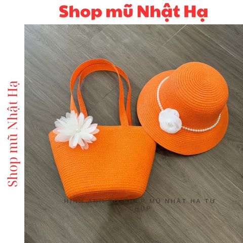  túi cói  đi biển, nón cói đi biển  phong cách vintage cho nữ