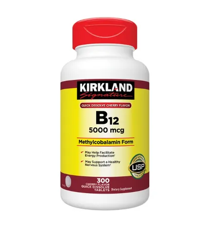 Viên ngậm tan nhanh bổ sung vitamin B12 Kirkland Mỹ - Hộp 300 viên