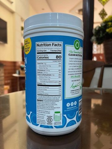 Collagen Thủy Phân Peptides Probiotics Orgain Mỹ 726g - Cải thiện sức khỏe làn da và hệ tiêu hóa, bổ sung dinh dưỡng tự nhiên.