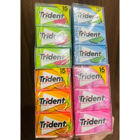 Kẹo Singum Trident  - Mỹ - Lốc (15 count x 14 Sticks) thơm miệng