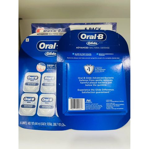 Bản Mỹ - Chỉ Nha Khoa Oral-B Glide Sợi Chỉ Micro-Textured- Mẫu Mới Khác Biệt Hoàn Toàn