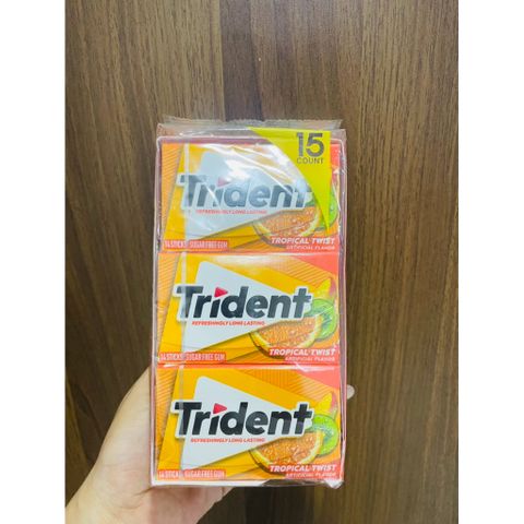 Kẹo Singum Trident  - Mỹ - Lốc (15 count x 14 Sticks) thơm miệng
