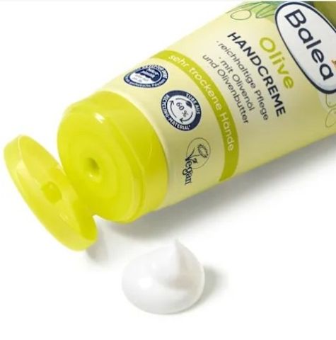 Kem dưỡng da tay Balea Handcreme Olive: Dưỡng ẩm tối ưu cho đôi bàn tay mệt mỏi, 100ml, chính hãng