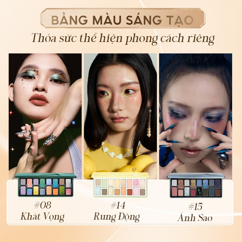 Bảng Phấn Mắt Chéeryep 16 Ô Natural Star Đa Năng Dễ Dùng Chuẩn Màu Lâu Trôi Nhũ Lì Đa Dạng Tone
