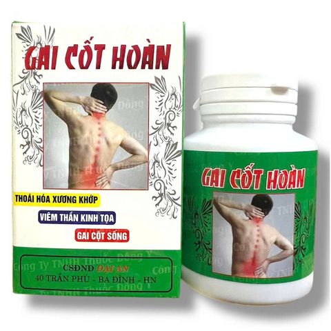 Viên uống đau nhức xương khớp Gai cốt hoàn xuất xứ Việt Nam - Hộp 40 viên - Mã số 2128