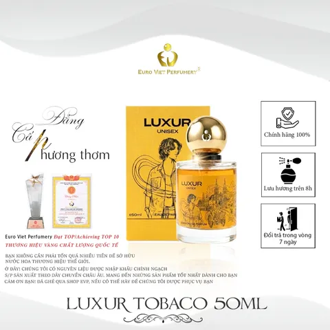 Nước Hoa Unisex Cao Cấp EU, LUXUR EMPEROR  Euro Viet Perfumery 50ml