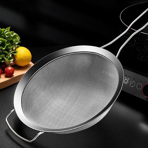 Lược lọc dầu loại dày dùng cho nhà bếp, lược vắt nước cốt dừa, rây bột inox 304 (TV368)