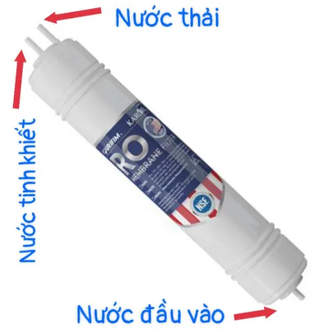 Màng Ro đúc liền nguyên khối Karofi - Lõi lọc Ro Karofi USA. (Tăng kèm co cút)