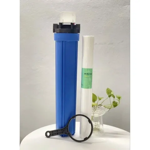 Cốc lọc thô đầu nguồn 20inh đủ bộ (Cốc trong hoặc đục)