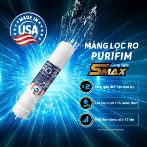 Màng Ro đúc liền nguyên khối Karofi - Lõi lọc Ro Karofi USA. (Tăng kèm co cút)