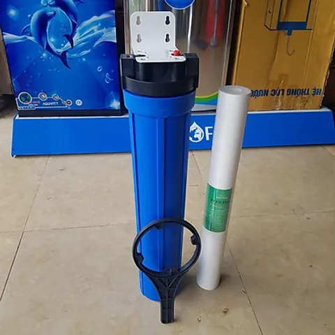 Cốc lọc thô đầu nguồn 20inh đủ bộ (Cốc trong hoặc đục)