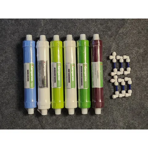 Combo bộ 6 lõi tạo khoáng Kangaroo - Tạo độ kiềm cho nước, cân bằng PH (Hàng chính hãng)