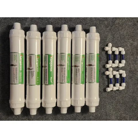 Combo bộ 6 lõi tạo khoáng Kangaroo - Tạo độ kiềm cho nước, cân bằng PH (Hàng chính hãng)