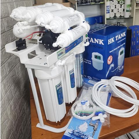 MÁY LỌC NƯỚC TINH KHIẾT RO 9 LÕI AQUA ĐỂ GẦM - MÁY KHÔNG TỦ 9 CÂP.