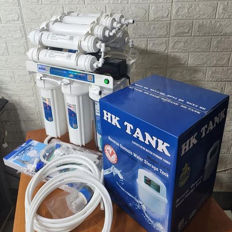 MÁY LỌC NƯỚC TINH KHIẾT RO 9 LÕI AQUA ĐỂ GẦM - MÁY KHÔNG TỦ 9 CÂP.
