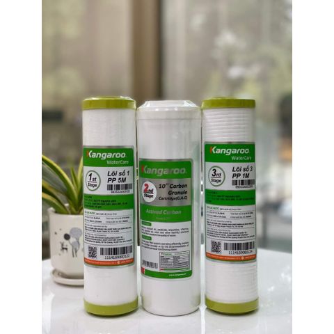 Bộ lõi lọc nước Kangaroo số 1, 2, 3