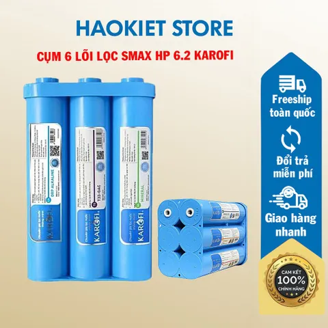 Cụm 6 lõi khoáng Smax hiệu suất cao HP Karofi, tặng kèm 2 cút chuyển.