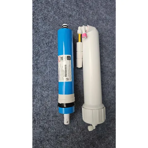 Bộ Vỏ màng lọc RO Trắng kèm Màng RO Dow Filmtec™, co, van 1 chiều, van xả flow 300