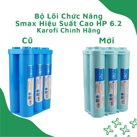 Cụm 6 lõi khoáng Smax hiệu suất cao HP Karofi, tặng kèm 2 cút chuyển.