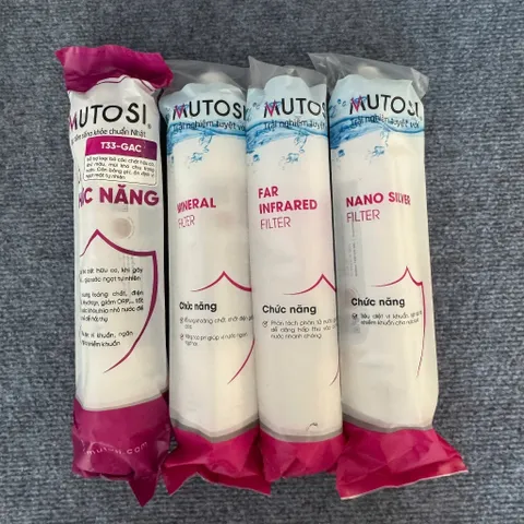 Trọn bộ Combo 4 lõi khoáng Mutosi 5678 - Dùng thay thế cho máy lọc RO