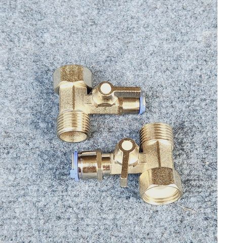 Van Inox chia nước đầu nguồn máy lọc nước dây Φ6, Φ10 - Khẩu khóa chia nước đầu nguồn.