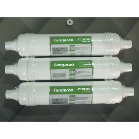 Bộ lõi lọc 123 Kangaroo đúc liền khối (hàng chính hãng) dùng cho model KG10A4VTU; KG100HK...