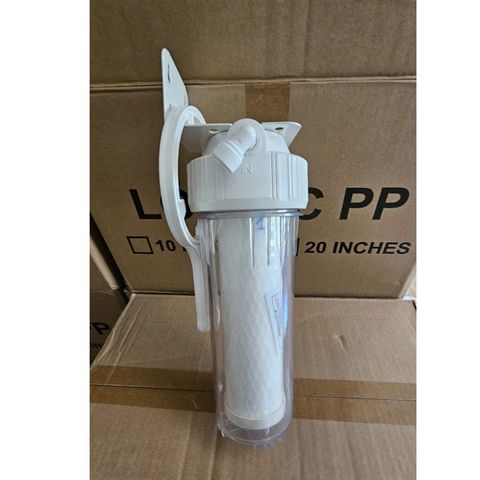 Cốc lọc đầu nguồn 10inch lắp cho tiền lọc thô cho máy Karofi và các hãng khác.