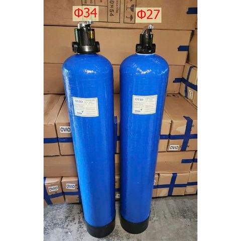 Combo Bộ Vỏ Cột Composite Màu Xanh 1054 + Van 3 Cửa Φ27, Φ34.