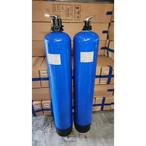 Combo Bộ Vỏ Cột Composite Màu Xanh 1054 + Van 3 Cửa Φ27, Φ34.
