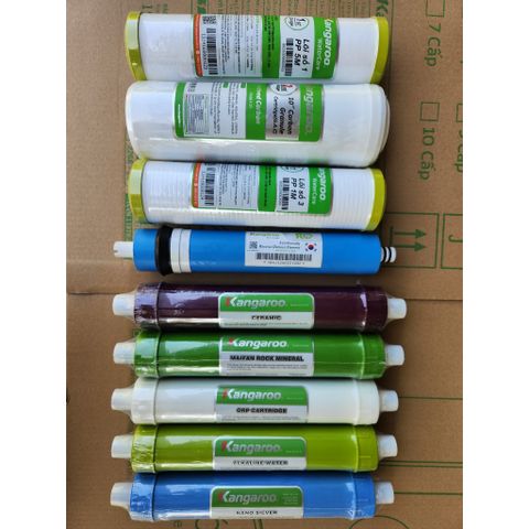 Combo bộ lõi lọc Kangaroo từ lõi 1 đến lõi 10 - Chính hãng Kangaroo.