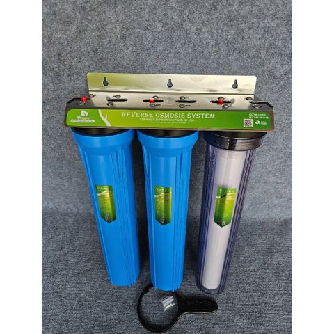 Bộ 3 Cấp Lọc Thô Đầu Nguồn 20 Inch ren Φ27 Chính Hãng - Lọc Tổng Đầu Nguồn, Chung Cư.