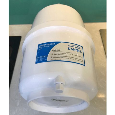 Bình áp nhựa Karofi 3.2G siêu bền dùng cho máy lọc nước RO (1 bình áp + 1 van)