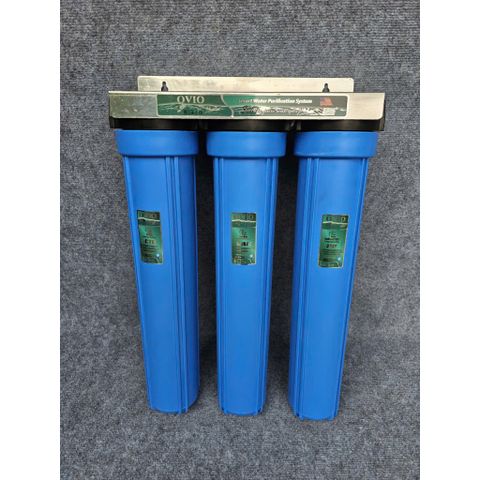 Bộ 3 Cấp Lọc Thô Đầu Nguồn 20 Inch ren Φ27 Chính Hãng - Lọc Tổng Đầu Nguồn, Chung Cư.