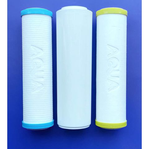 Bộ 3 lõi lọc nước 123 AQUA - Thay thế cho các máy lọc nước RO trên thị trường (ảnh thật)