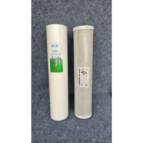 Lõi béo Aqua Hàn Quốc 1 micron dùng cho cột Bigblue 20 inch dùng cho lọc đầu nguồn.