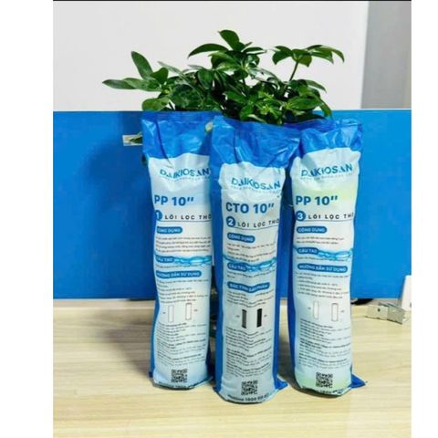 Bộ 3 Lõi lọc nước Đại Việt 123 dùng cho máy lọc nước Ro Đại Việt và tất cả các hãng khác.