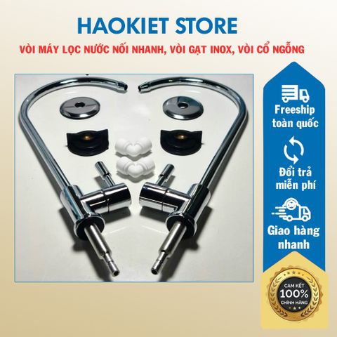Vòi máy lọc nước nối nhanh, vòi gạt inox vòi cổ ngỗng dùng cho máy lọc nước ro gia đình