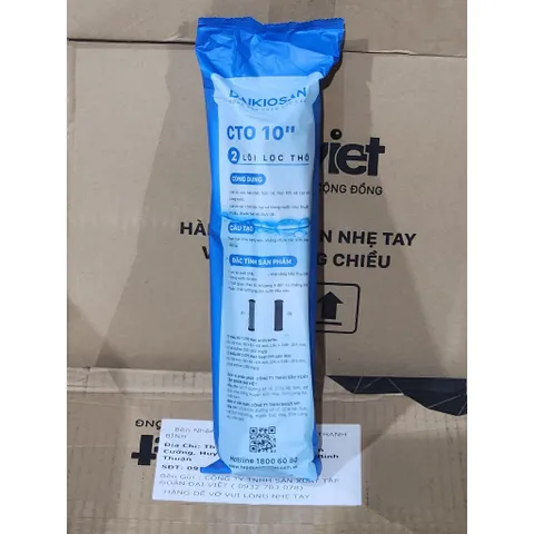 Bộ 3 Lõi lọc nước Đại Việt 123 dùng cho máy lọc nước Ro Đại Việt và tất cả các hãng khác.