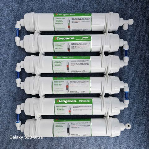 Bộ 10 lõi lọc nước Kangaroo nối nhanh đúc liền khối - Dùng cho các model: KG100HK, KG10A4, KG10A5...