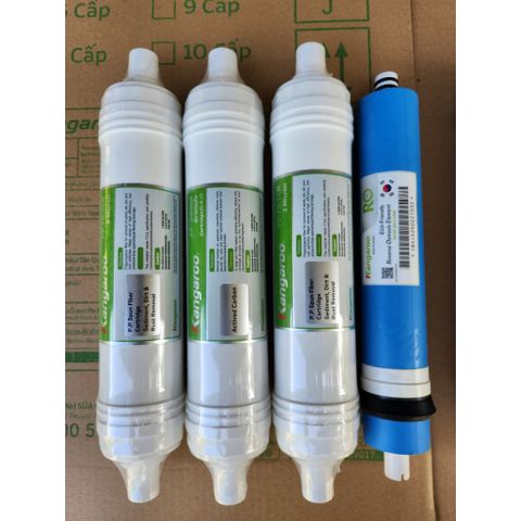 Bộ 10 lõi lọc nước Kangaroo nối nhanh đúc liền khối - Dùng cho các model: KG100HK, KG10A4, KG10A5...