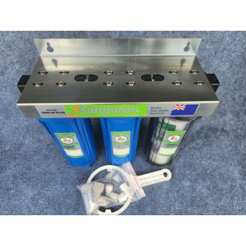 Thiết bị lọc nước Ro Kangaroo 3 lõi lọc thô 10inch (kèm phụ kiện)