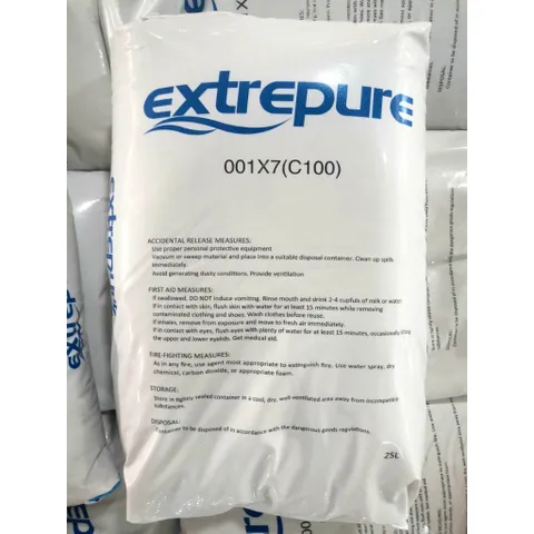 25 lít hạt nhựa Cation lọc nước - Làm mềm nước (1 bao Extrepure)