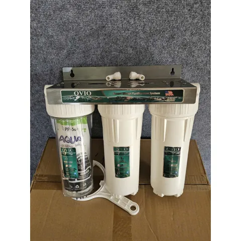 Bộ 3 cốc lọc 10inch kèm 3 lõi lọc thô - Cốc nhập khẩu loại 2 roăn