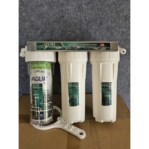 Bộ 3 cốc lọc 10inch kèm 3 lõi lọc thô - Cốc nhập khẩu loại 2 roăn